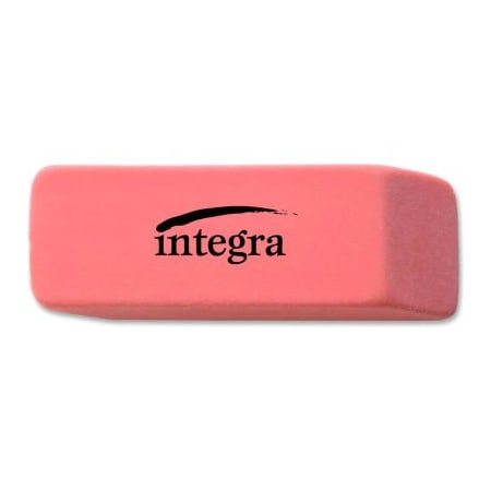 Integra Pencil Eraser, Beveled End, Medium, 4/5"x2"x2/5", Pink 36522